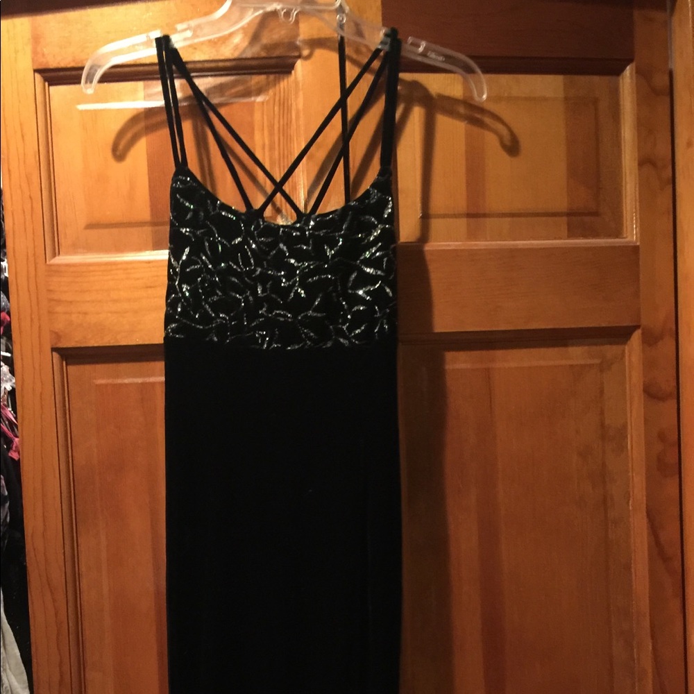 Velvet long dress